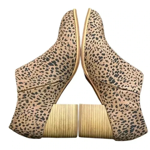 BC Born in California Vegan Leopard Print Low Bootie Size 6.5 - Picture 8 of 9